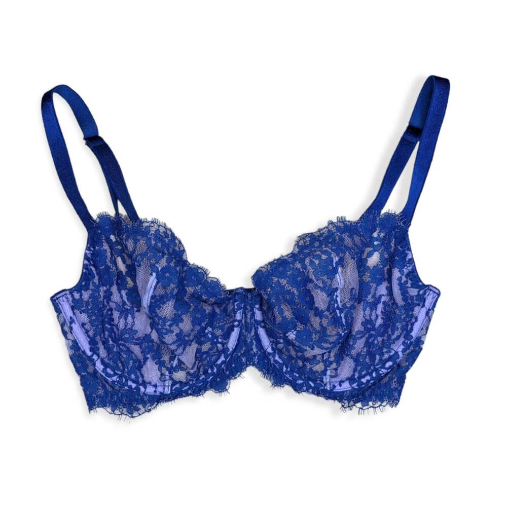 VS Very Sexy Unlined Demi Cup Bra 32DD lavender & blurple